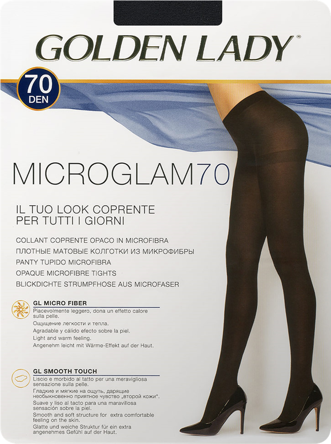 Колготки женские COLDEN LADY Micro Glam 70 den nero 3