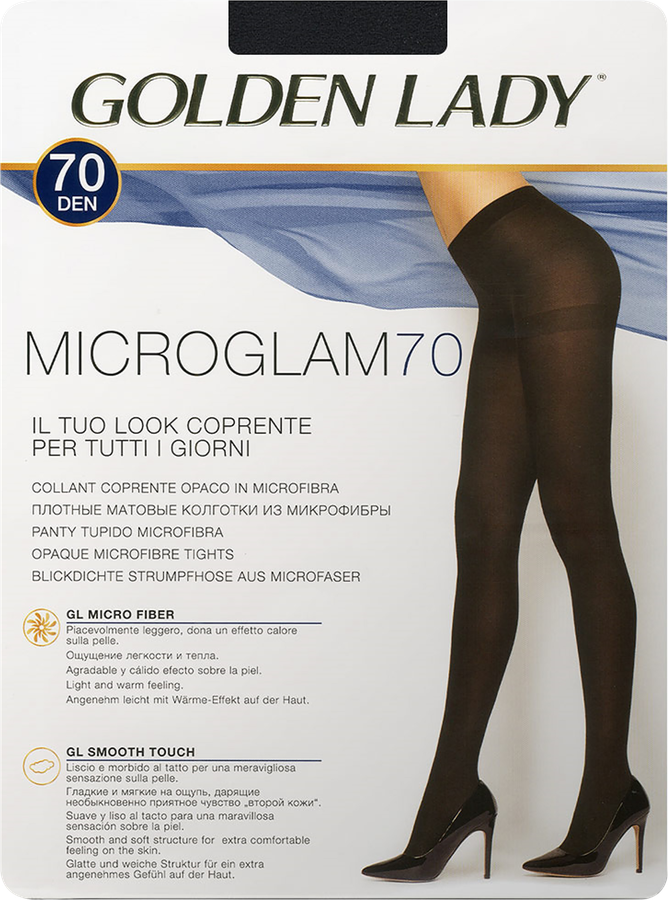 Колготки женские COLDEN LADY Micro Glam 70 den nero 2