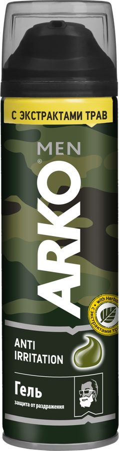 Гель для бритья ARKO Men anti-irritation, 200мл