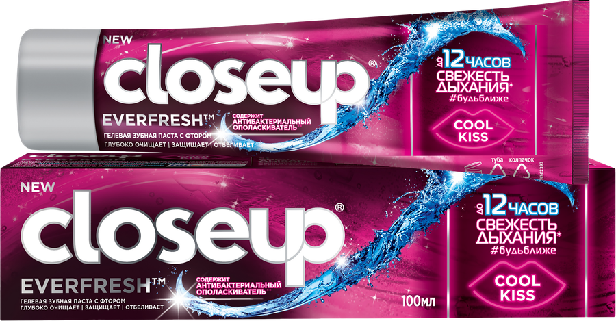 Зубная паста CLOSEUP Cool kiss Everfresh, 100мл