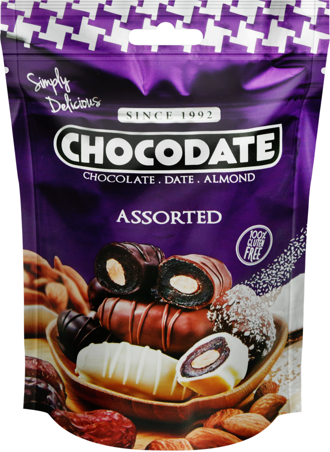 Финики CHOCODATE Ассорти с миндалем, 100г