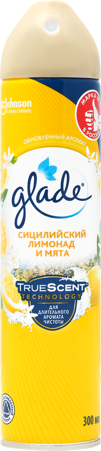 Освежитель воздуха GLADE Сицилийский лимонад и мята, 300мл