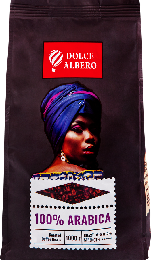 Кофе зерновой DOLCE ALBERO 100% Arabica, 1кг