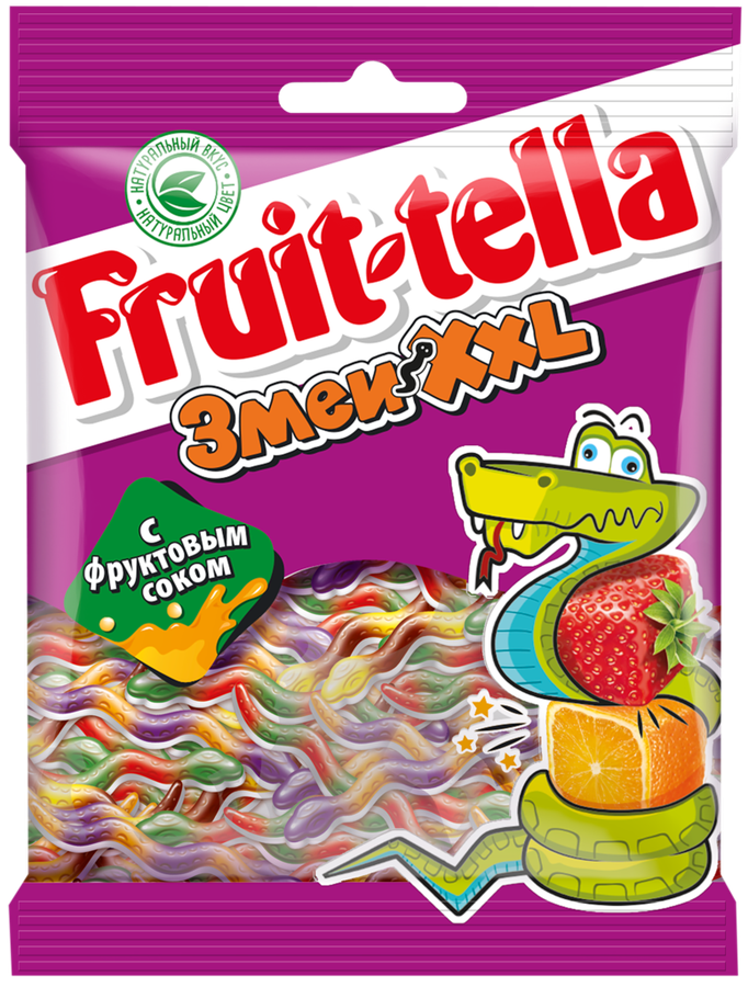 Мармелад жевательный FRUIT-TELLA Змеи XXL, 70г