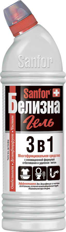 Средство для дезинфекции и отбеливания при стирке SANFOR Белизна 3в1, 1кг