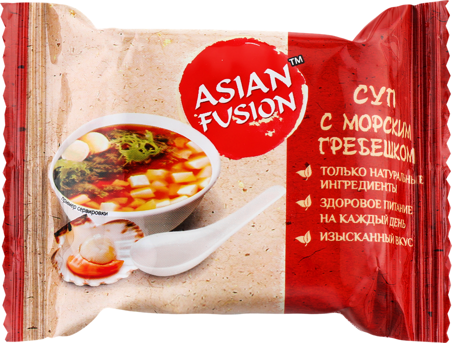 Суп ASIAN FUSION с морским гребешком, 12г