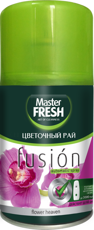 Баллон сменный для освежителя воздуха MASTER FRESH Цветочный рай, 250мл