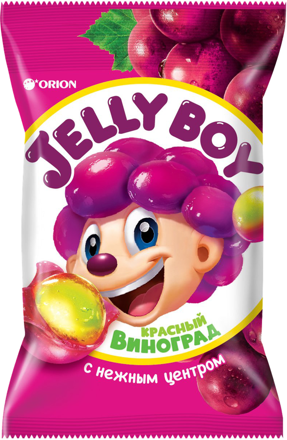 Мармелад жевательный ORION Jelly Boy со вкусом красного винограда, 66г
