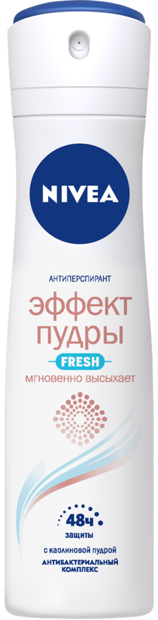 Дезодорант-спрей женский NIVEA Fresh Эффект Пудры, 150мл