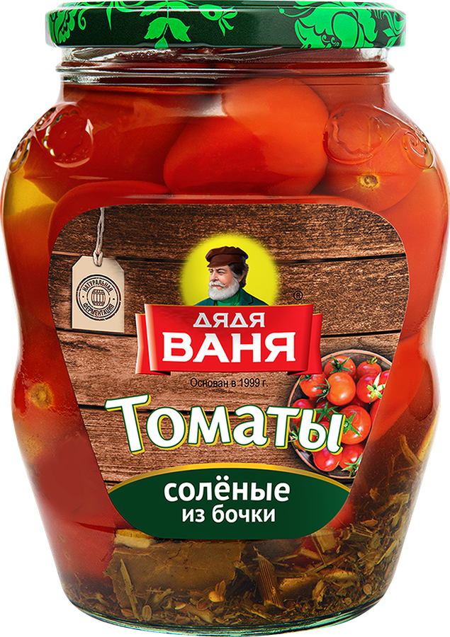 Томаты соленые ДЯДЯ ВАНЯ, 680г