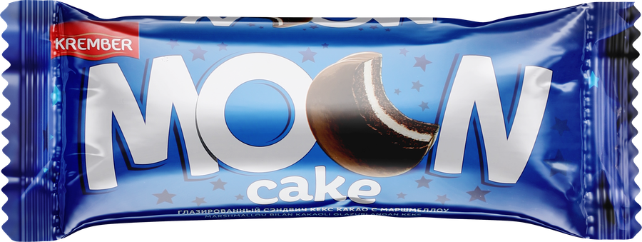 Кекс KREMBER Moon cake, глазированный, с маршмеллоу, 200г