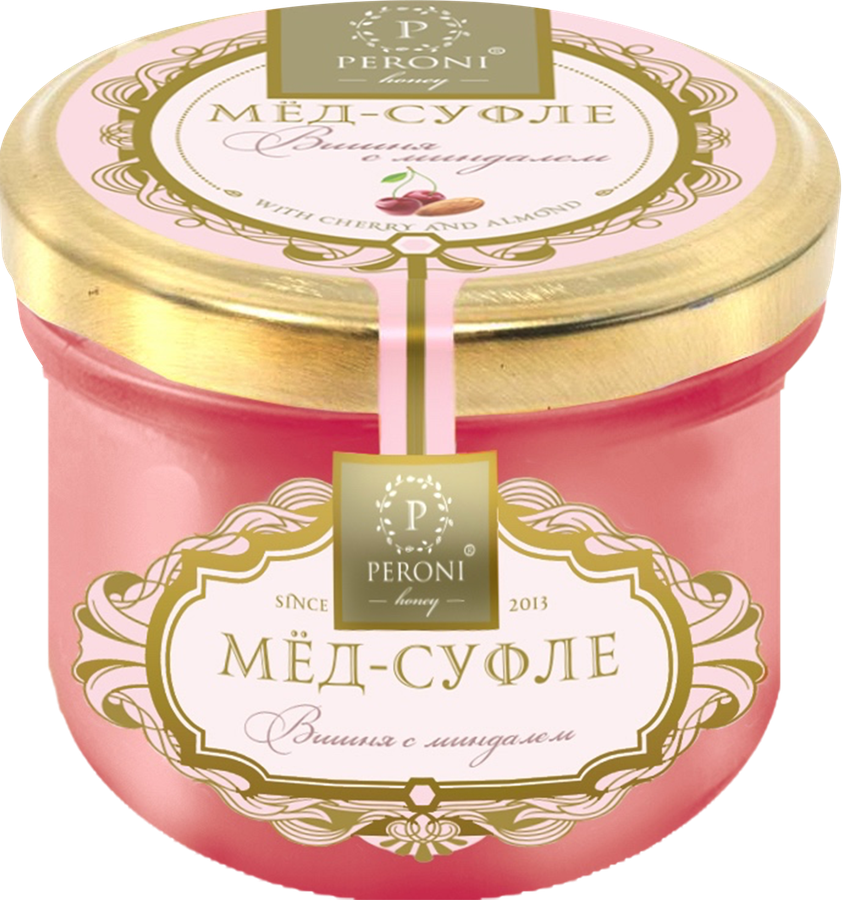 Мед-суфле PERONI Вишня с миндалем, 125г