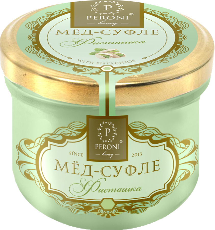 Мед-суфле PERONI с фисташкой, 125г