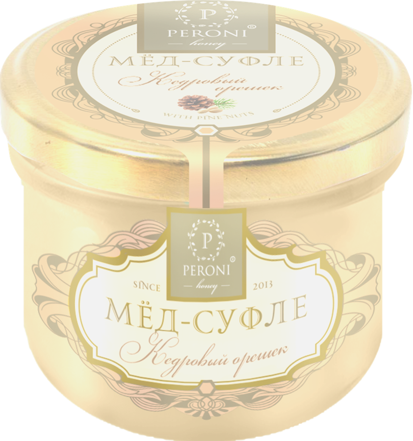Мед-суфле PERONI с кедровым орехом, 125г