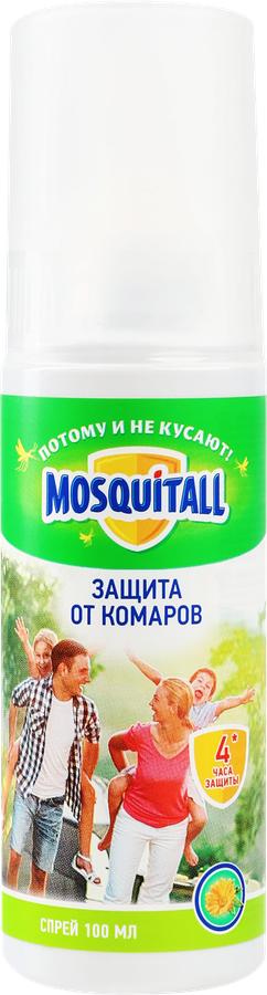 Спрей от комаров MOSQUITALL Защита для взрослых, 100мл