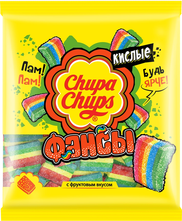 Мармелад жевательный CHUPA CHUPS Фансы, 150г