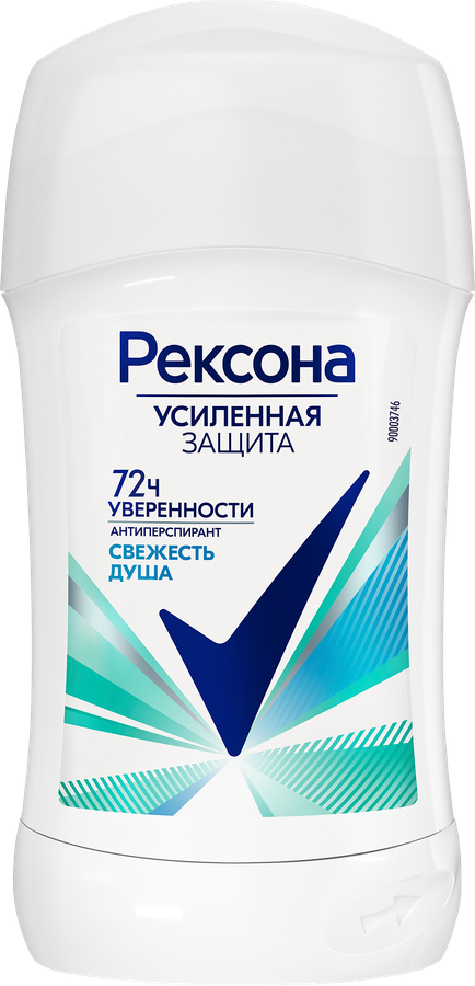 Дезодорант-антиперспирант стик женский РЕКСОНА Свежесть душа, 40мл