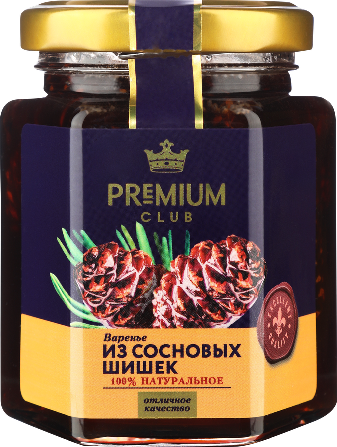Варенье PREMIUM CLUB из сосновых шишек, 240г