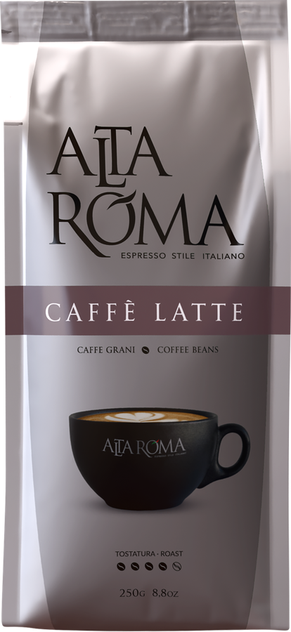 Кофе зерновой ALTA ROMA Caffe Latte, 250г