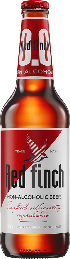 Пиво светлое безалкогольное RED FINCH пастер. алк.0,5% ст.
