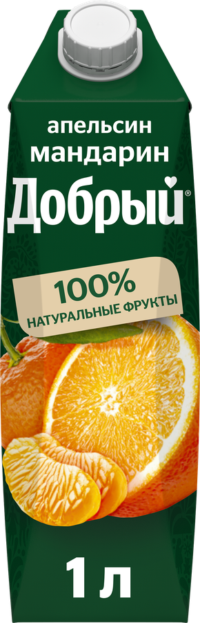 Напиток сокосодержащий ДОБРЫЙ Апельсин, мандарин, 1л