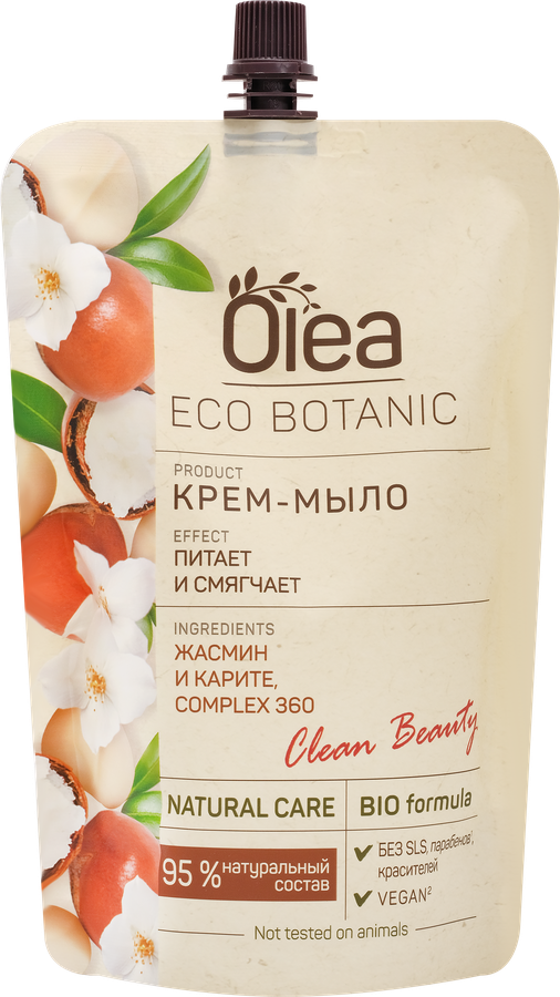 Крем-мыло OLEA Eco Botanic Жасмин и карите, 450мл