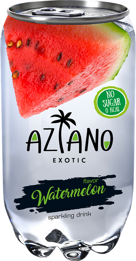Напиток AZIANO Watermelon газированный, 0.35л