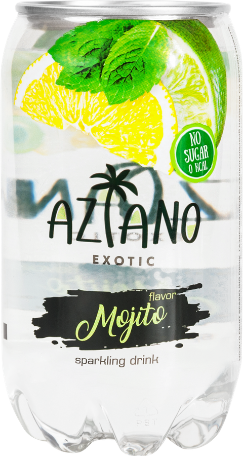 Напиток AZIANO Mojito газированный, 0.35л