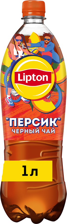 Напиток LIPTON Освежающий чай со вкусом персика негазированный, 1л