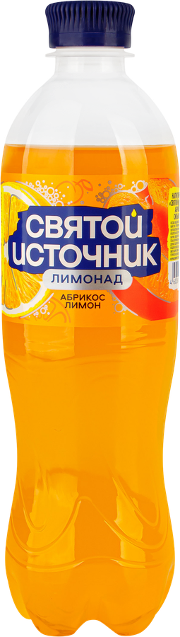 Напиток СВЯТОЙ ИСТОЧНИК Абрикос, лимон газированный, 0.5л