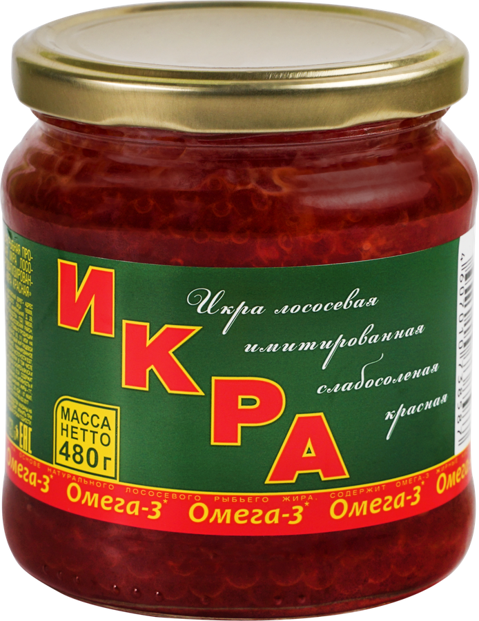 Икра красная имитированная БАЛТИЙСКИЙ БЕРЕГ, 480г