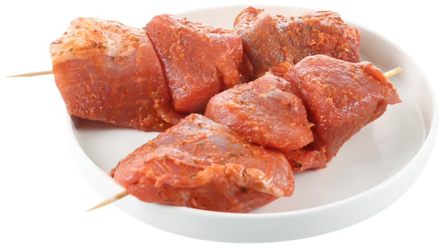 Шашлык из свиного окорока ЛЕНТА FRESH в маринаде грузинский, в вакуумной упаковке
