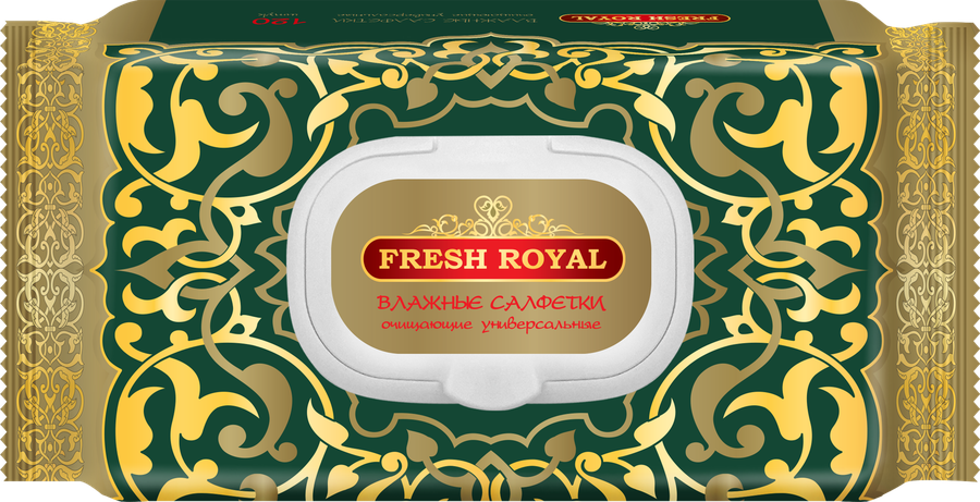 Салфетки влажные FRESH ROYAL N120 универсальные, 120шт