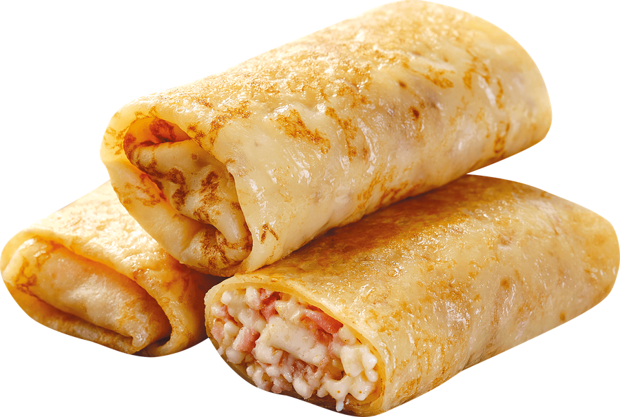 Блинчики с ветчиной и сыром, весовые