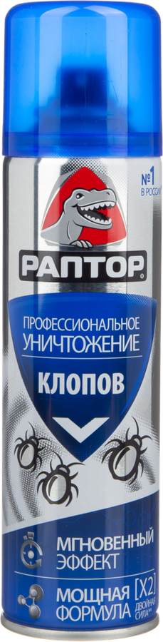 Аэрозоль РАПТОР от клопов, 225мл