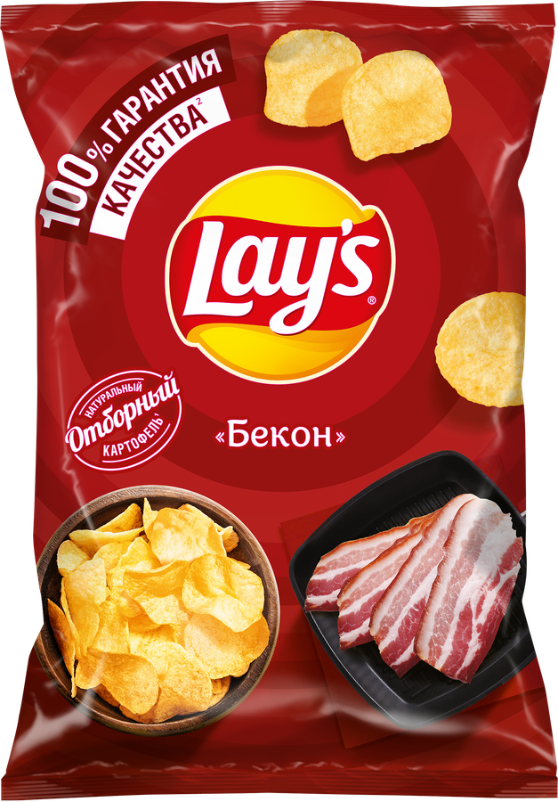 Чипсы картофельные LAY'S Бекон, 140г