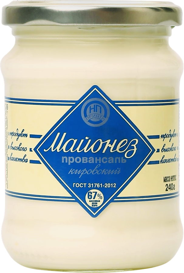 Майонез ПРИНТО Кировский Провансаль 67% ст/б
