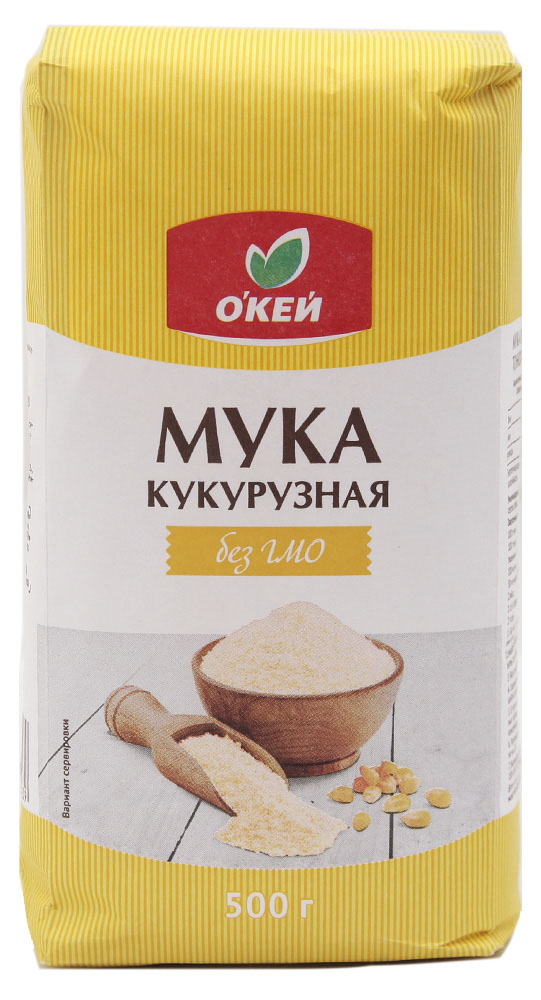 Мука кукурузная О`КЕЙ 500г