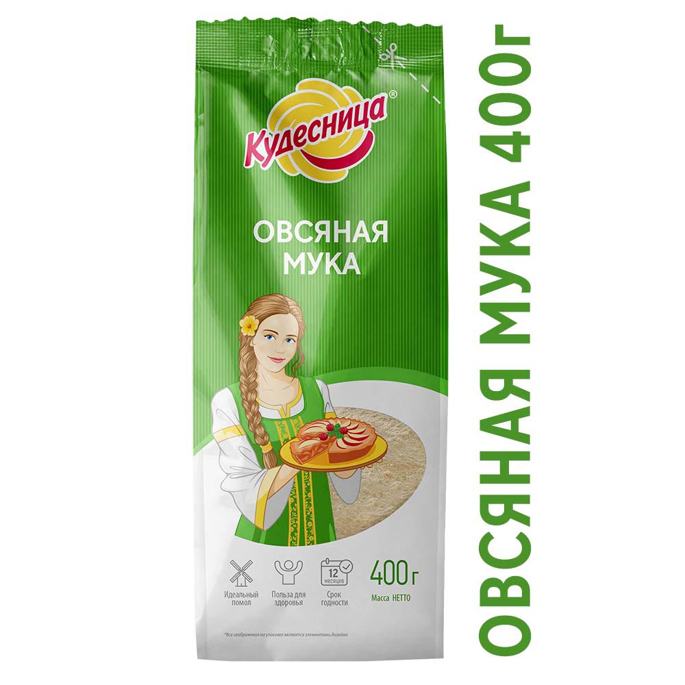 Мука Кудесница Овсяная 400г