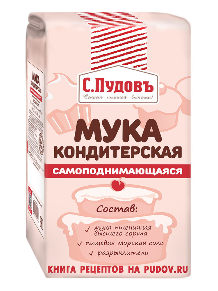 Мука С.Пудовъ самоподнимающаяся 1кг