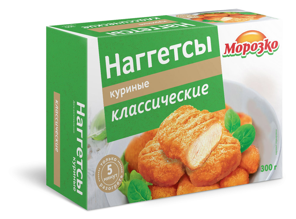 Наггетсы Морозко куриные классические 300г