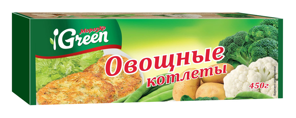 Котлеты овощные Морозко Green 450г