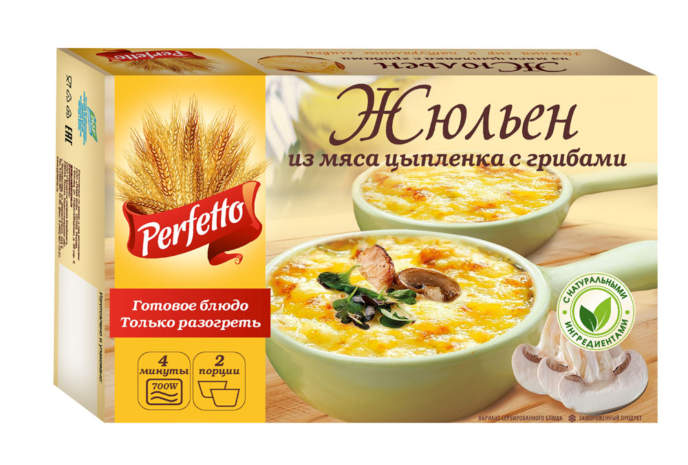 Жюльен Perfetto из мяса цыпленка с грибами 250г