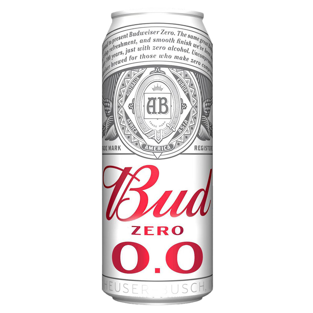 Пиво Bud безалкогольное 0,5% 0,45л СанИнбев