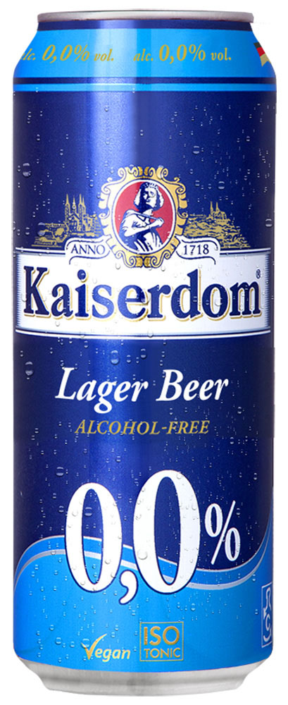 Пиво Kaiserdom Lager светлое б/алк фильтрованное пастеризованное 0,5л Интерпортфолио (Германия)