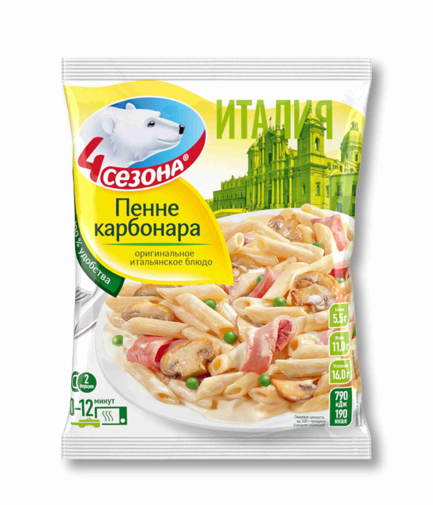 Пенне карбонара 4 сезона 600г