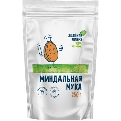 Мука миндальная Зелёная Линия, 250г