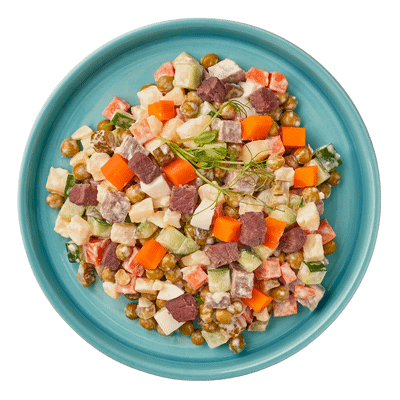 Салат Оливье с говядиной Шеф Перекрёсток, 200г