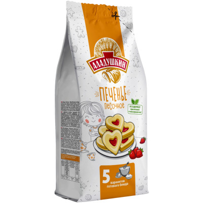 Смесь мучная Аладушкин печенье песочное, 400г