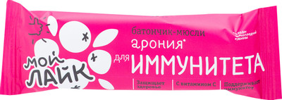Батончик Мой Лайк арония для иммунитета, 25г
